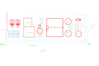 prepare water and sewage treatment plant drawings in autocad