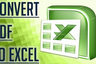 convert pdf to excel, scanned image to excel or google sheet