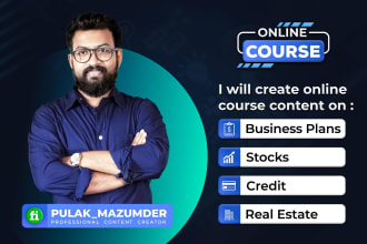 develop online course content and modules