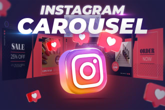design attractive, engaging instagram carousel posts for your social media