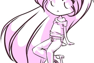 draw a simple shaded CHIBI of anybody