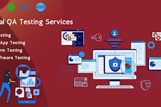 perform manual QA testing for websites, mobile apps, web apps, zoho CRM and erp