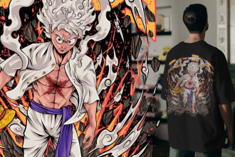 drawing your tshirt design anime characters, illustration, dark art