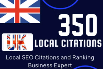 350 UK local citations usa local listing for google my business ranking