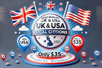 do 400 UK USA local citations business directory   business listing