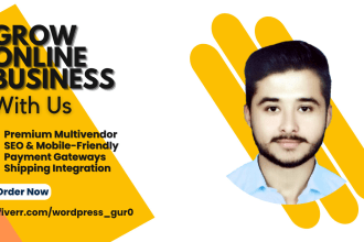 build any wordpress ecommerce or multivendor website