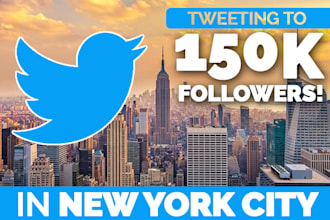 tweet Your Message TWICE To 150K New York Twitter Followers