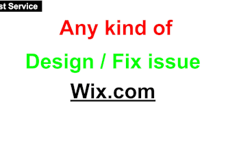 design or fix issue in your wix website