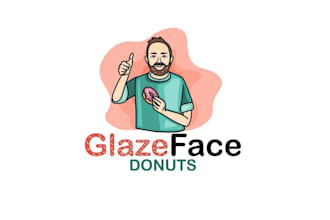 design modern donut shop logo only 24 hours