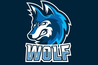 make unique modern wolf logo for you