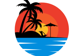 do modern unique and update beach logo for you