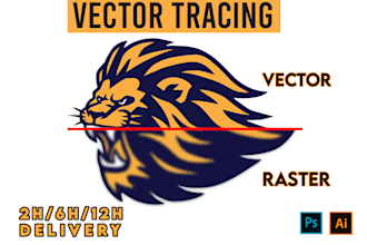 redraw logo or vectorize image into svg