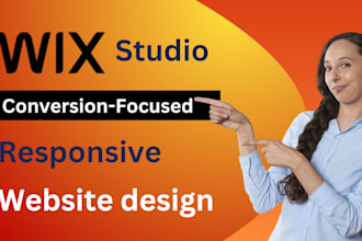 design wix studio website for real estate, fashion brands, law firm or education