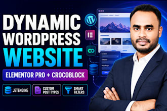 create dynamic wordpress website, directory or listing with crocoblock