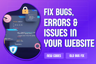 fix bugs, debug your website, and resolve errors quickly
