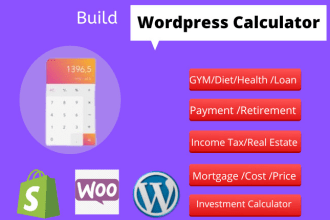 build custom online calculator for wordpress or any website