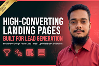 design responsive landing pages design for lead generation