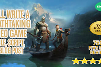 write a breathtaking video game article, script, or blog post