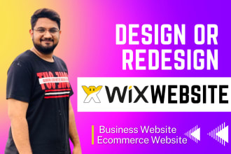 design wix or redesign a wix website design or wix online store