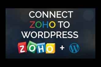 make wordpress website with zoho crm connection