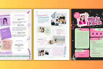 design attractive resume, cv, or biodata