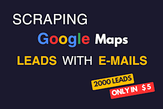 scrape bulk google map data for lead generation, b2b data extraction