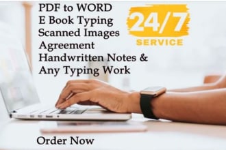 type 150 pages in 24 hrs english tamil typing services
