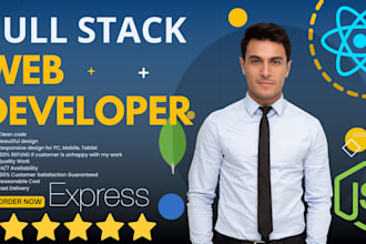 be your mern stack developer and develop full stack websites