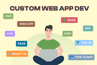 custom web apps, saas, CRM, cms, erp, lms using PHP laravel