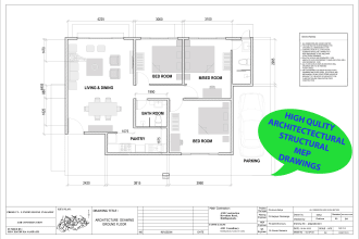 design architectural, structural, mep drawings for floor plan in revit