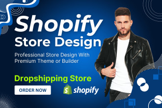 do shopify website redesign and design, shopify store design