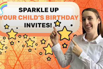 design a birthday invitation for your kids