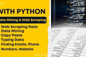 do web scraping and data mining with python