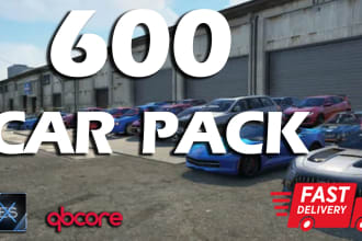 add and setup fivem 600 car pack qbcore and esx ready