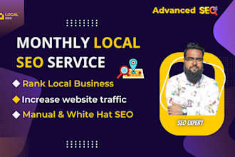 do monthly local SEO service for map and website