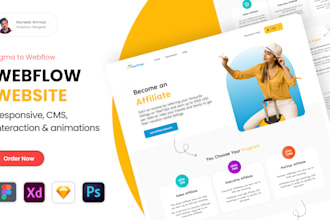 convert figma designs into responsive webflow website