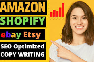 do amazon, shopify, ebay, and etsy sales copywriting that sells