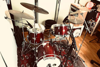 record professional multichannel drums