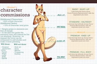 draw art of your furry character or fursona
