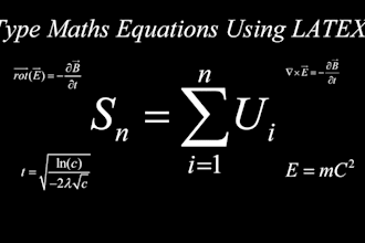 type maths equations using latex within one day