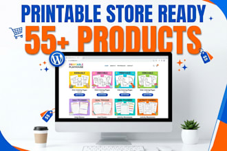 build a profitable digital printables store with ready to sell products