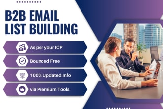 provide you 1000 unique b2b email marketing leads in just 30 dollers