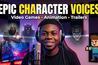 record professional voice male cartoon characters