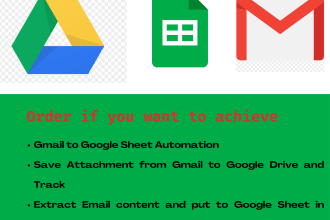 do gmail to google sheet automation