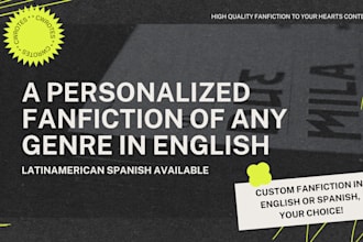 write a personalized fanfiction or any genre for you