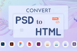 convert PSD to creative premium responsive website using html CSS