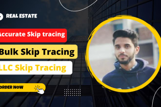 do bulk skip tracing for real estate and llc skip tracing