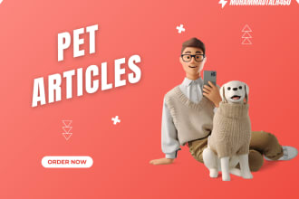 write pet articles from an avid pet owners point of view