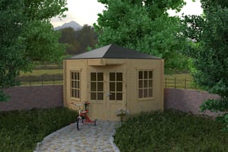 design exterior and interior scene