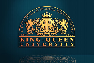 do luxury education school college university logo identity